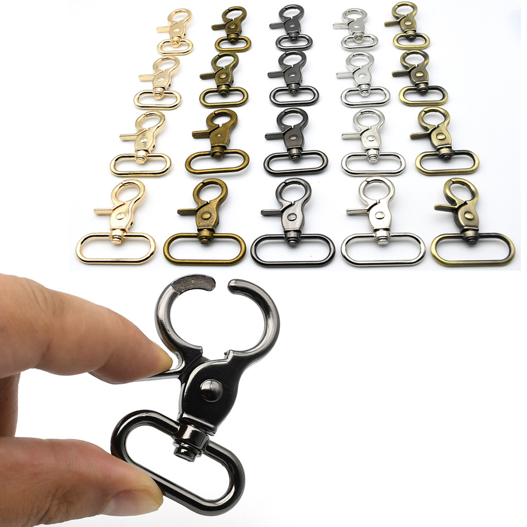 

Metal Snap Hook Carabiner Lobster Clasp Trigger Clip Swivel O Ring Buckle Leather Bag Strap Belt