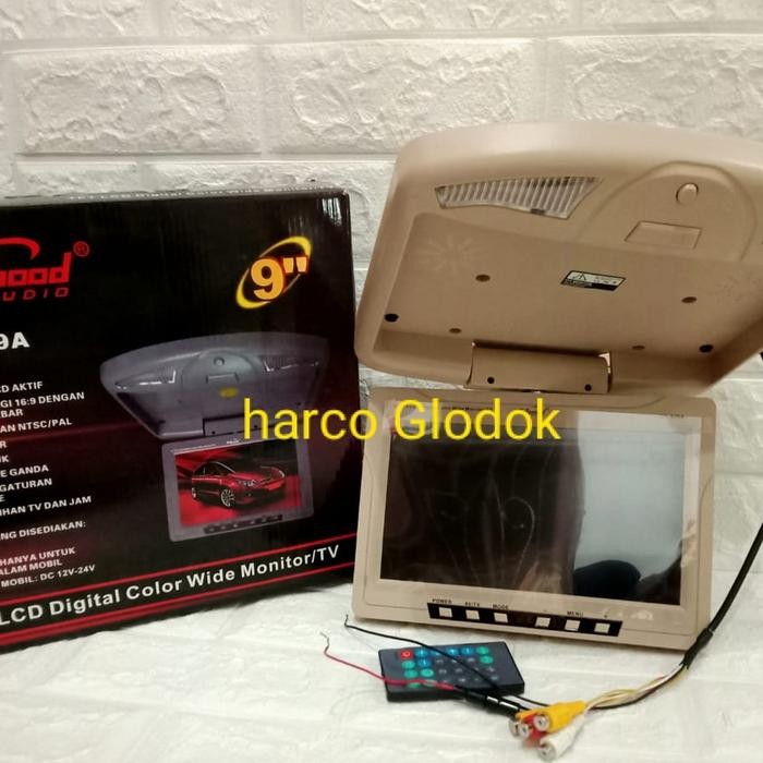TERBARU Tv roof Hollywood HW-939A LCD TFT digital color HOLLYWOOD 9 inch kualitas gambar jernih