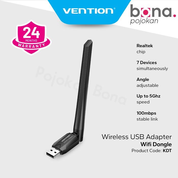 Vention Wireless Usb Adapter Dongle Wifi Dual Band Antena