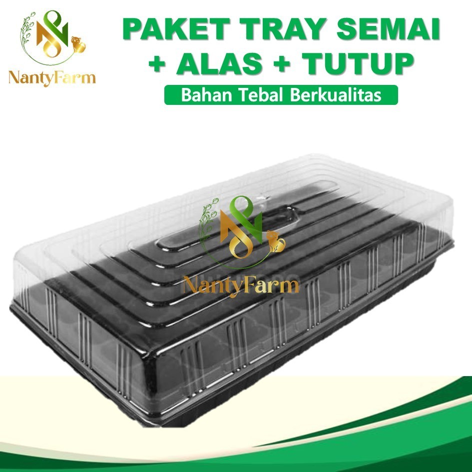 PAKET TRAY SEMAI ALAS TRAY COVER TUTUP TRAY SEMAI - TRAY SEMAI