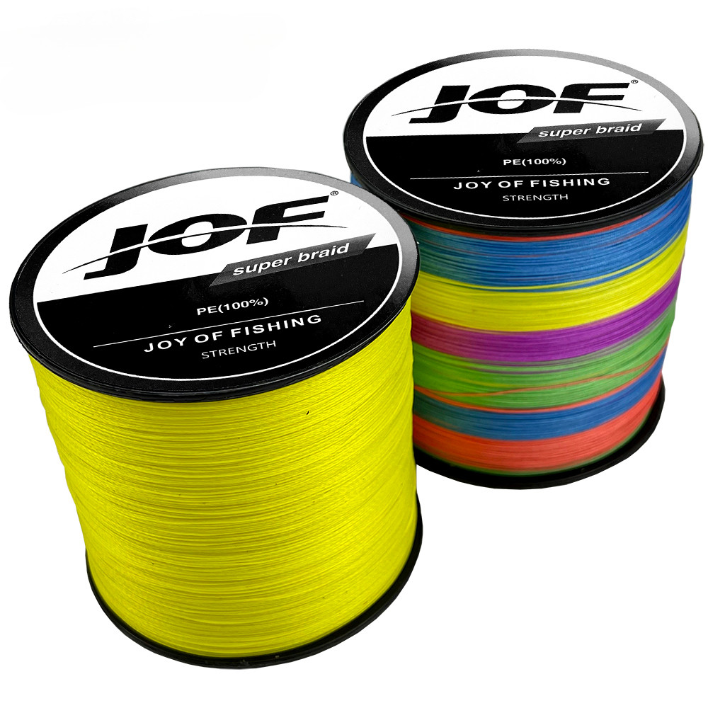 JOF 12 Strands Multifilament Braided Fishing Lines 1000M 500M 300M Super Strong PE Line Carp Fishing