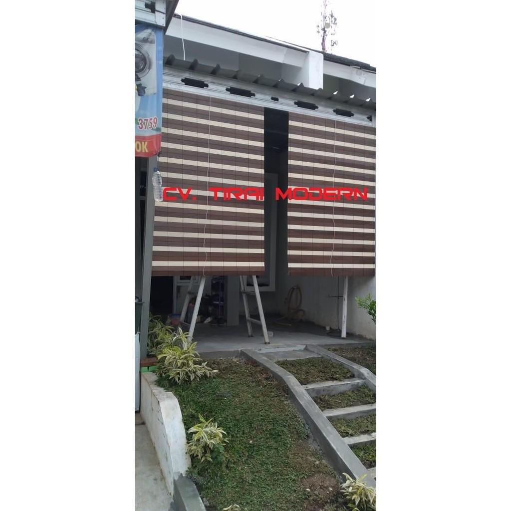 KREY KAYU (TIRAI BAHAN KAYU RAMIN ANTI TAMPIAS HUJAN) - 7AAD