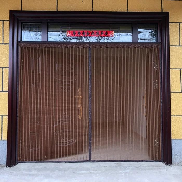 TIRAI MAGNETIK ANTI NYAMUK EKSTRA BESAR TEBAL 140X240CM TIRAI PINTU ANTI NYAMUK TIRAI PINTU POLA