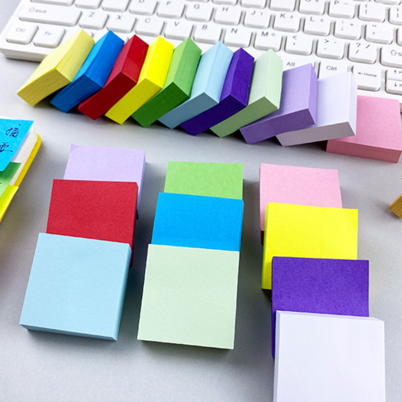 

1100 Sheets Colored Sticky Notes Scrapes Stickers Paper Colorful Notepad Writing Pads School