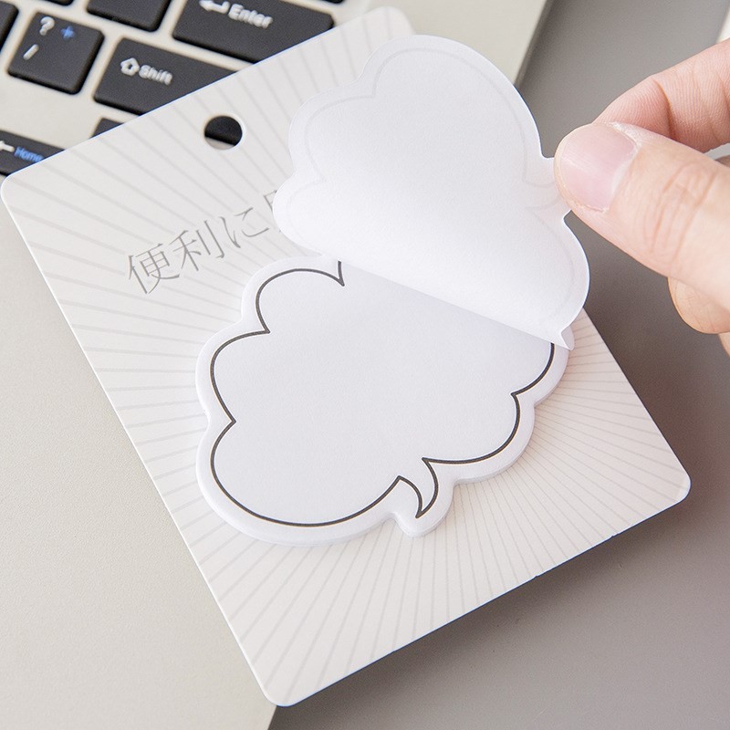 

30 PcsDifferent Dialogue ShapesSticky NotesSelf-Stick Memo Pads For Students Home Office School