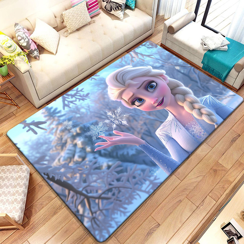 

Frozen Elsa Princess Hd Printing Carpet.Living Room,Bedroom,Decoration,Picnic,Camp,Kitchen,Crawling