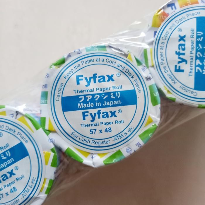 

SobatSaga [ PACK ISI 10 ROLL MURAH ] Kertas Termal Kasir Fyfax 57 x 48 Thermal Paper