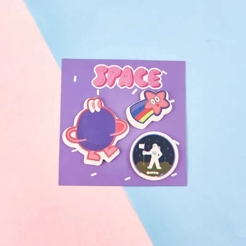

1 Pieces Lytwtw'S Cute Kawaii Cartoon Ins Sticky Notes Memo Pad Book Marker Stationery Office School