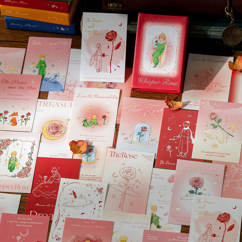 

Little Prince Sticky Note Prince And Rose Romantic Fairy Tale Diary Diy Material Decoration 50