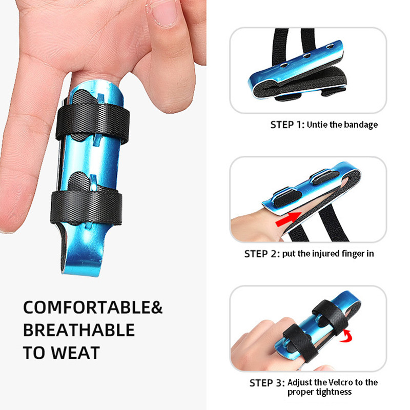 

Mallet Aluminum & Foam Support Brace Finger Splint Hand Trigger Broken Finger/Sprain/Fracture/Pain