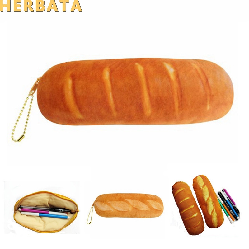 

Bread-Shaped Pencil Case - Multifunctional Pen Bag For School Supplies & Admission Package