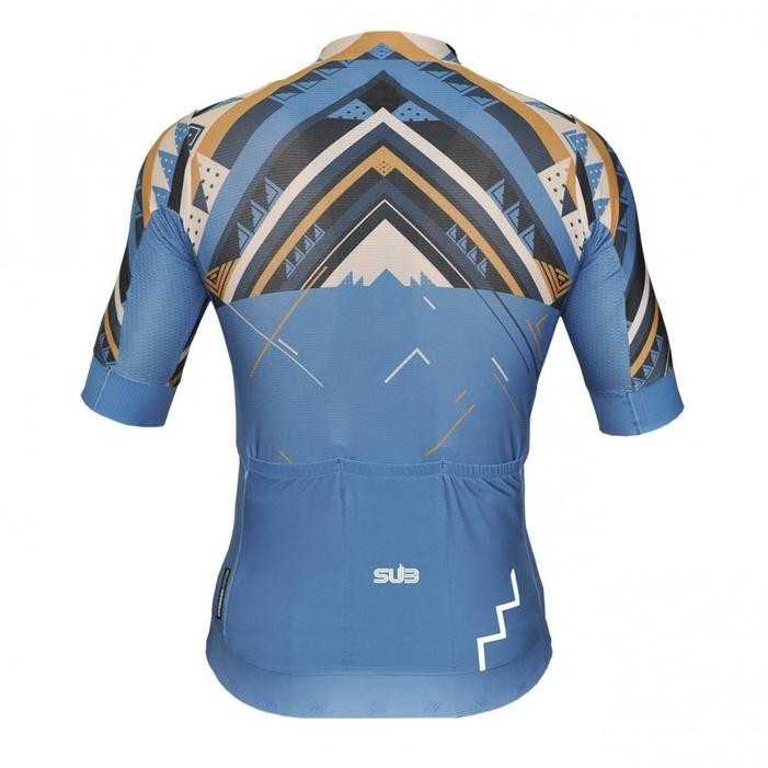 Jersey Sepeda Sub Jersey Pro - Short Sleeve - LOMBOK ETHNIC BLUE