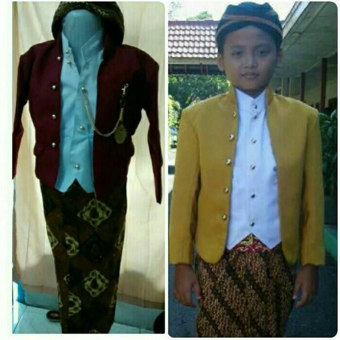 beskap anak TK / baju adat jawa anak laki