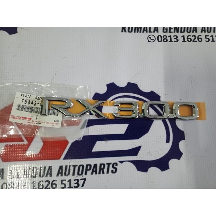 READY Emblem Logo RX300 75443-48XNX ORI LEXUS