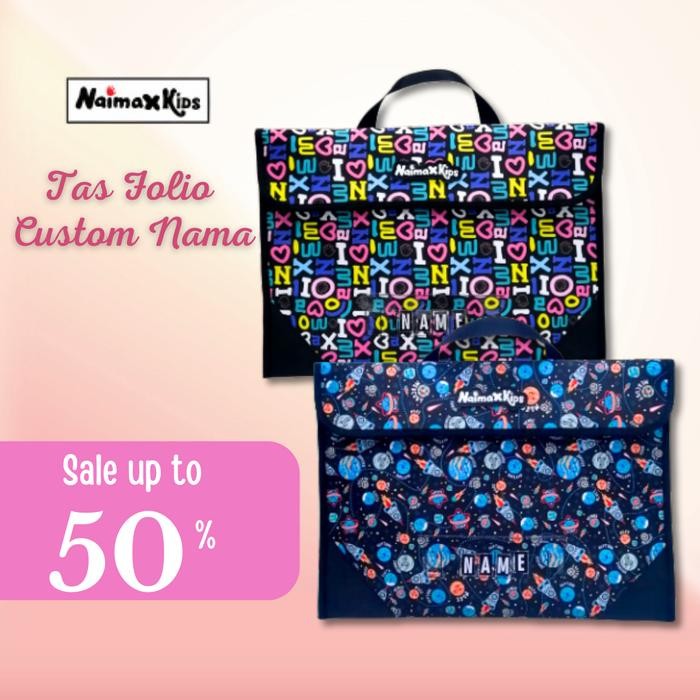 Naimax Kids Folio Bag Original Tas Folio Naimax Kids