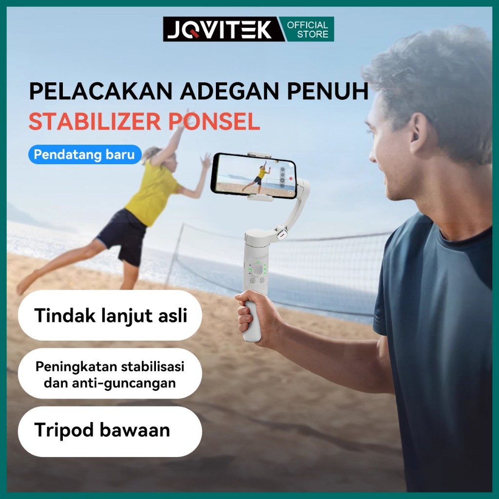 Jqvitek 3 Axis Gimbal Stabilizer hp Tripod Smartphone Action Cam Ultra Stable Face Tracking