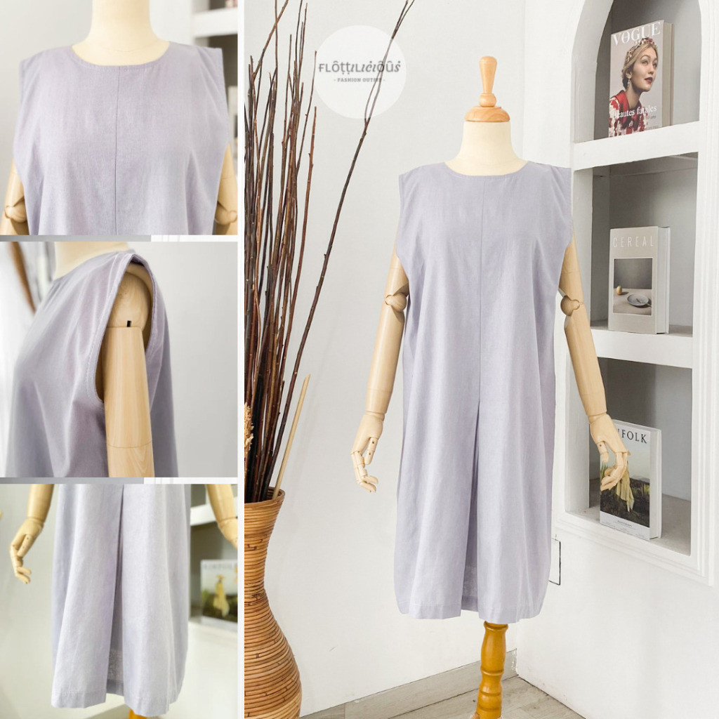 HOT DEALS EZOLA MIDI DRESS KUTUNG - FLOTTILICIOUS / gaun pendek polos / baju murah wanita / fashion