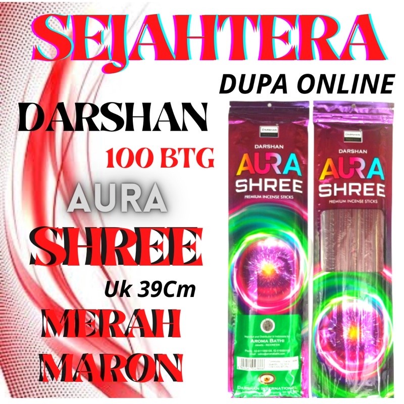 DUPA HIO INDIA DARSHAN 100BTG AURA SHREE MERAH MARON POUCH