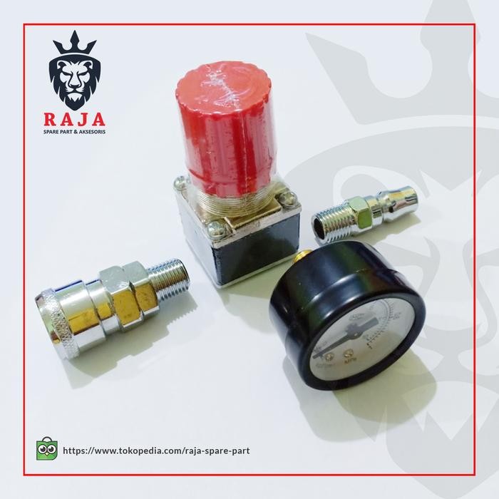 Laris Regulator Kompresor With Pressure Gauge Set