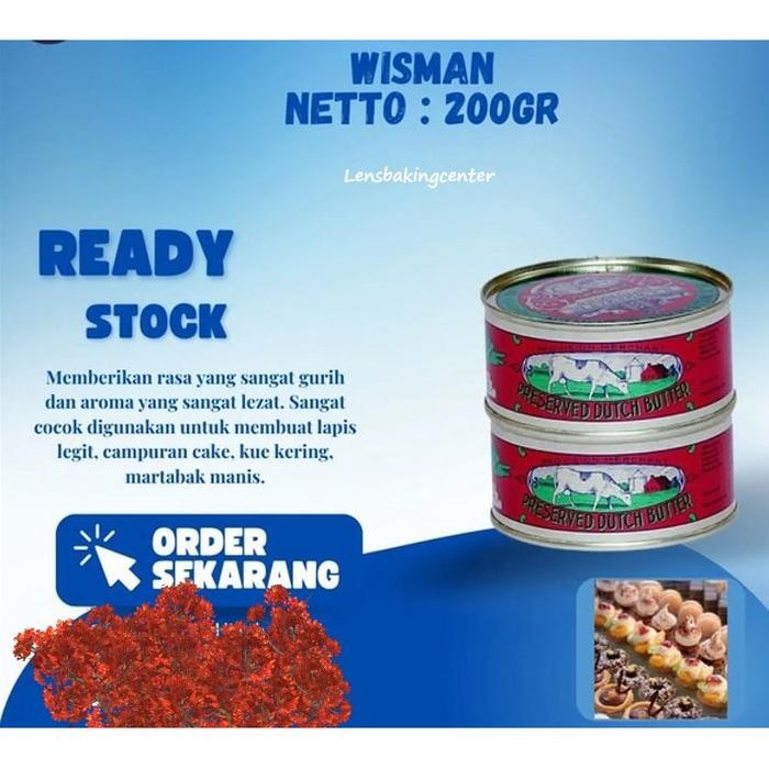 

Wijsman Butter Mentega Wisman Wysman 200gr/200 gram/200 gram/200 gr