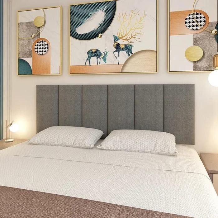 Headboard tempat tidur tempel. headboard kasur wallpanel estetik 20x50