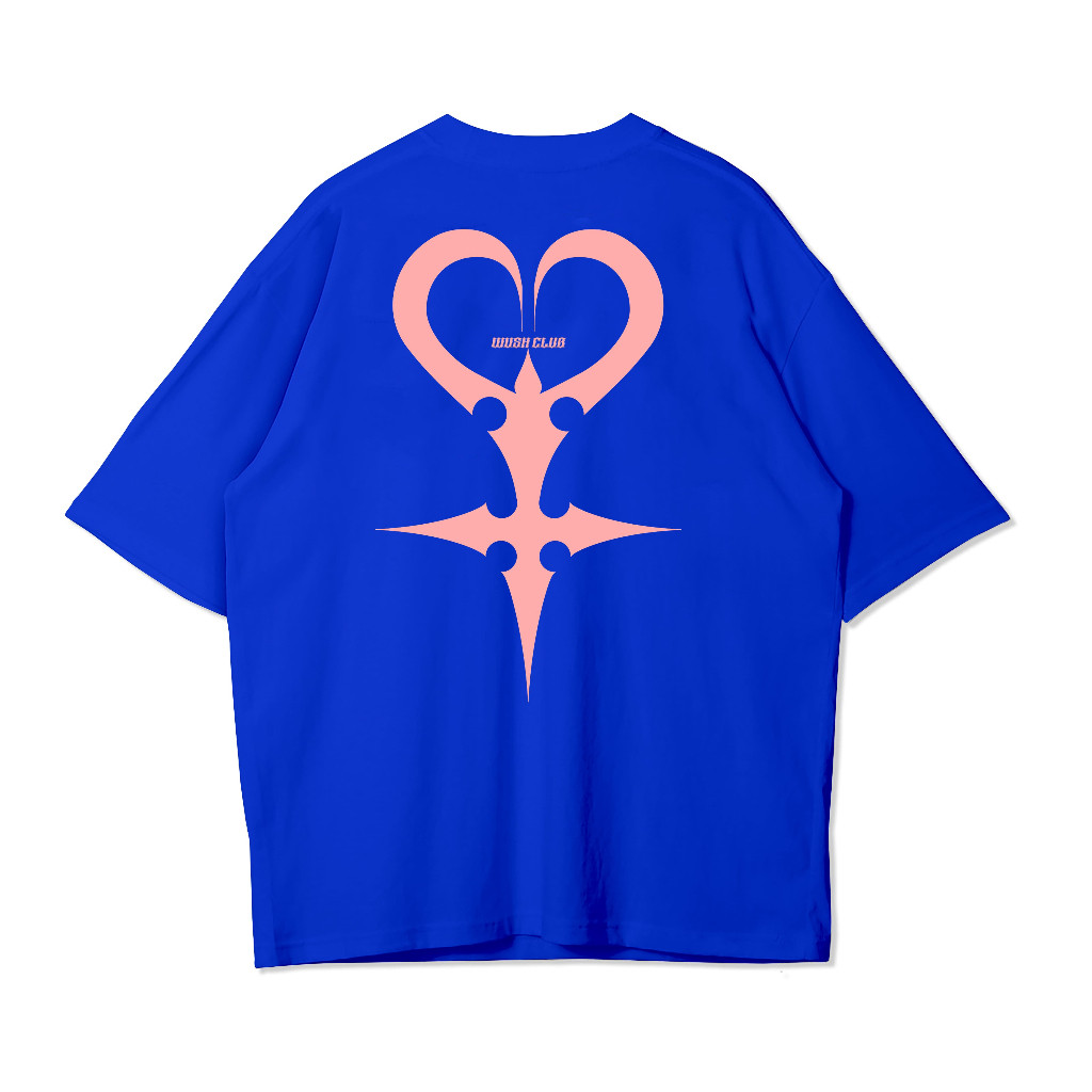 WUSH CLUB  OVERSIZED BAJU KAOS DISTRO PRIA WANITA OVERSIZE SOUL  BENHUR BIRU ELEKTRIK