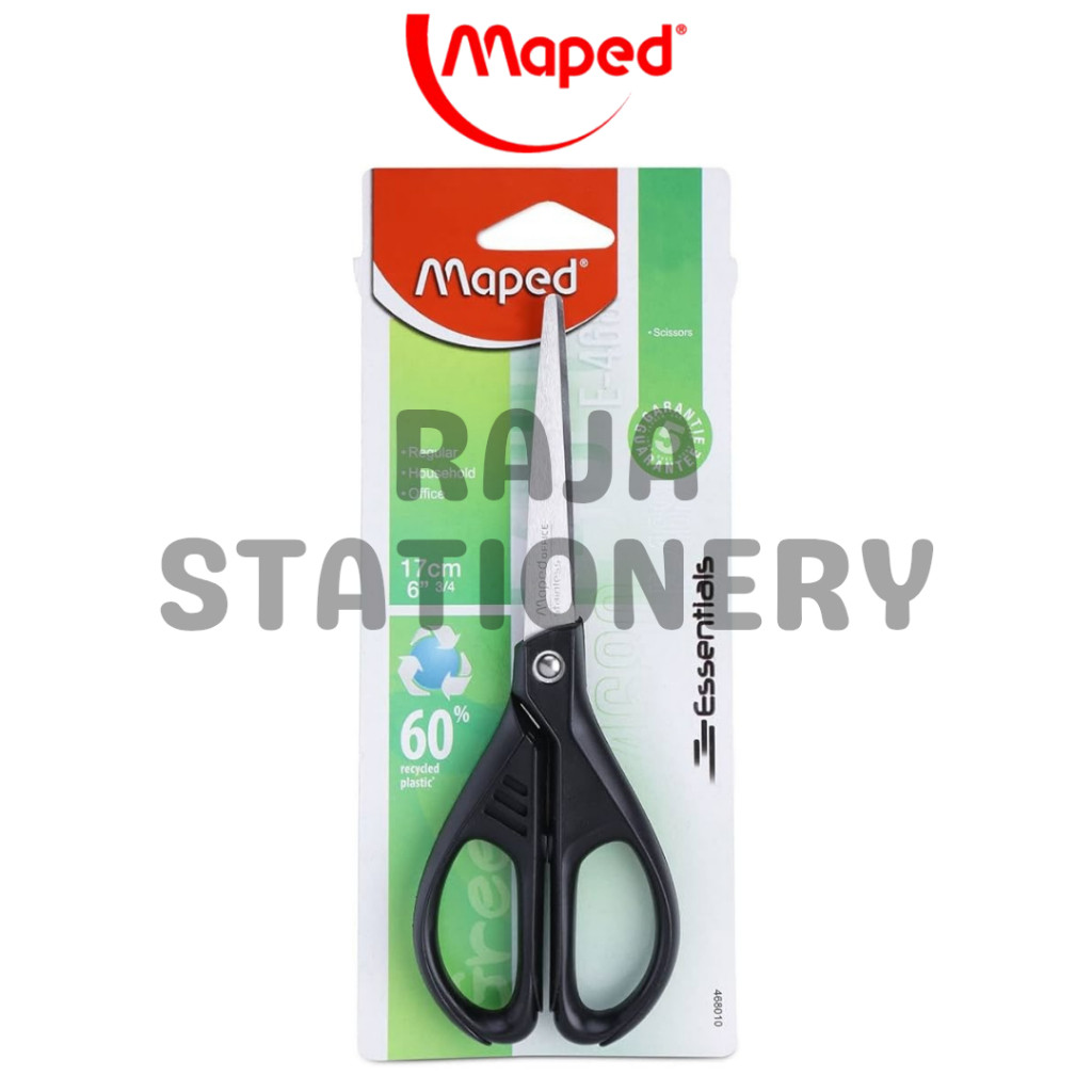 

Maped Scissor Essential 17cm STAINLESS / Gunting Maped Kuat Kantor Kardus Kain Kertas - RAJA BIGBOX