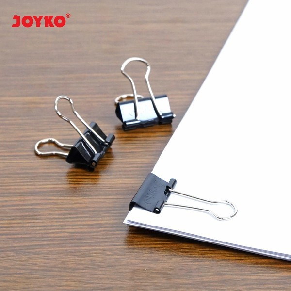 

JOYKO BINDER CLIP 19MM 12PCS SMALL / KLIP KERTAS JEPITAN KECIL NO.107 MURAH BERKUALITAS - RAJA BIGBOX