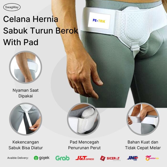 Lovina- Sabuk Celana Dalam Terapi Hernia Obat Turun Berok Cd Supporter Pants