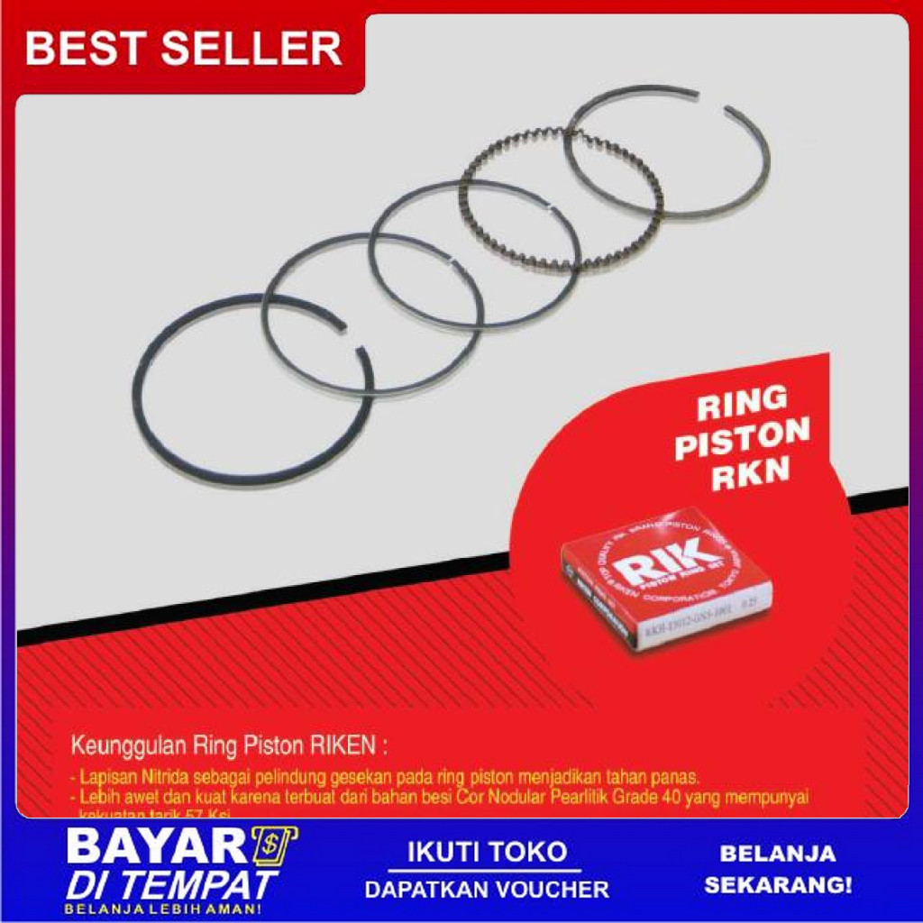 FREE ONGKIR RKN PAKET PISTON SET KIT XB JUPITER Z BURHAN VEGA R NEW KARBU DOME BORE UP DIAMETER 53.5