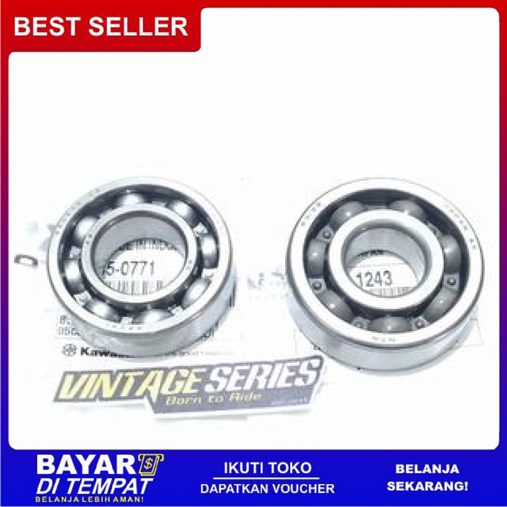 FREE ONGKIR BEARING KRUK AS BALL LAKER KRUK AS NINJA 150 92045-1243 & 92045-0771 BISA COD