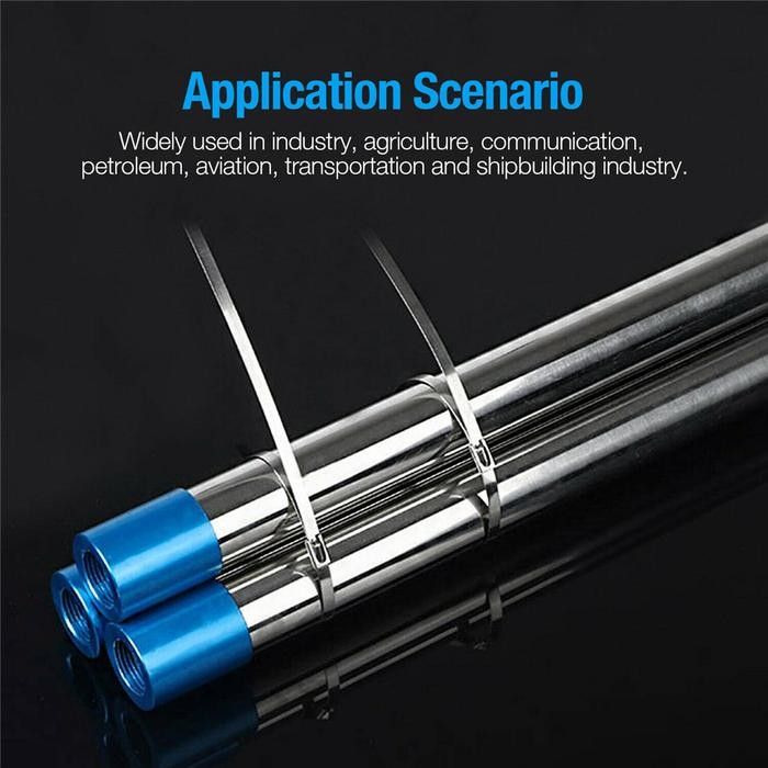 

50PCS Kabel Ties Stainless Steel Metal 15/20/30cm Baja High Quality