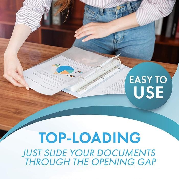 

Sheet Protector A4 / Document Protector / Plastik Sleeves 100 Lembar