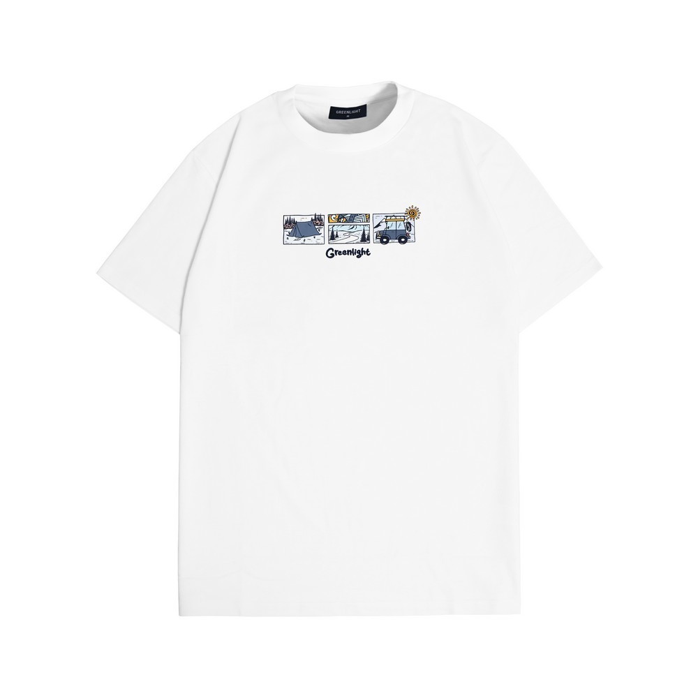 【Ori】Greenlight Kaos Pria Lengan Pendek Regular Fit Katun Journey HP-CG031124