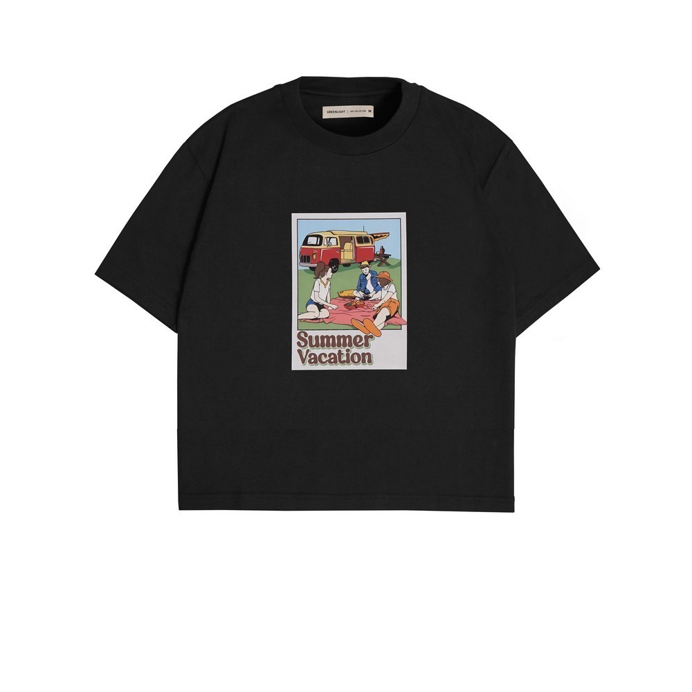 【Ori】Greenlight Kaos Wanita Lengan Pendek Katun Kikio Atasan Casual G140624