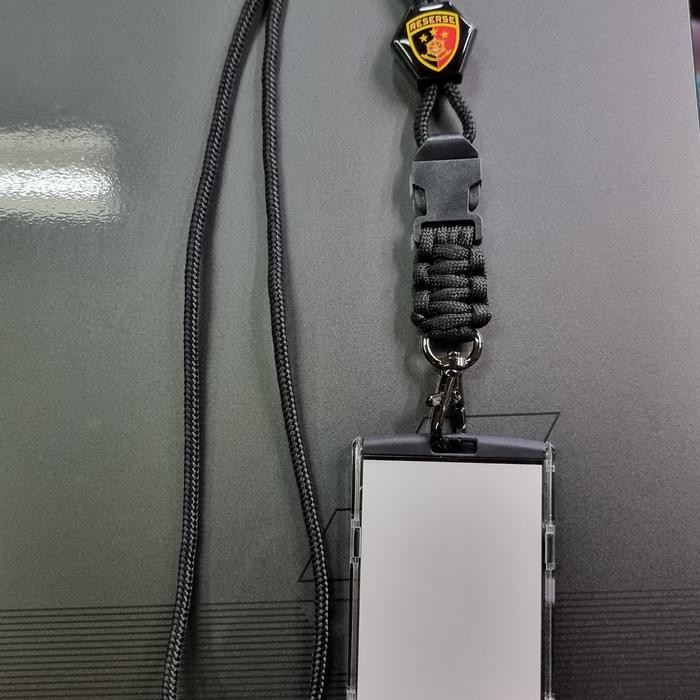 

tali gantungan id logo reserse reskrim plus cover id mika