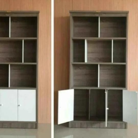 

LEMARI BUKU 2 PINTU RAK BUKU 3 PINTU LEMARI HIAS RAK ARSIP RB 06 RB 04