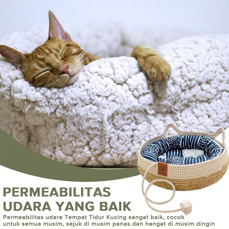 ChongChong - Tempat Tidur Kucing Tempat Tidur Anjing Tempat Tidur Tempat Tidur Kucing Rotan