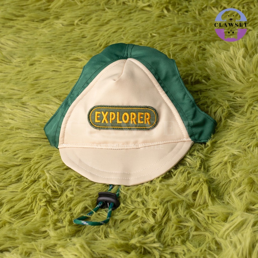 Clawset - Pet Hat - Scout Collection (Topi Hewan Peliharaan) - Explorer Green
