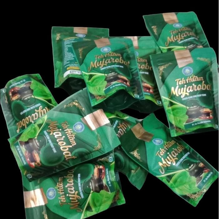 

10 pcs Teh Hitam Mujarobat 45gr Original Alami