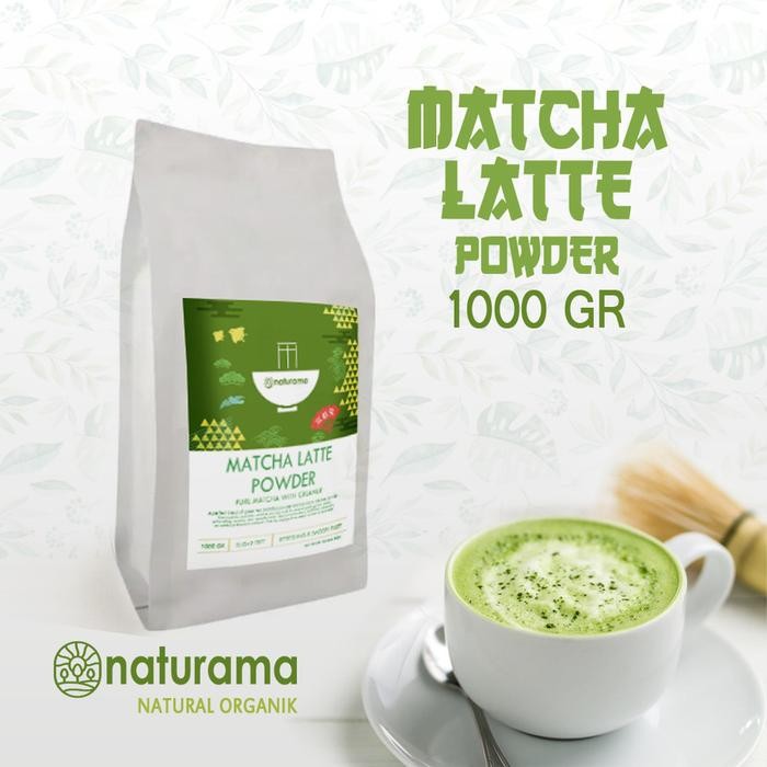 

Bubuk Matcha Late Tanpa Gula 1000 Gram Naturama Tanpa Gula