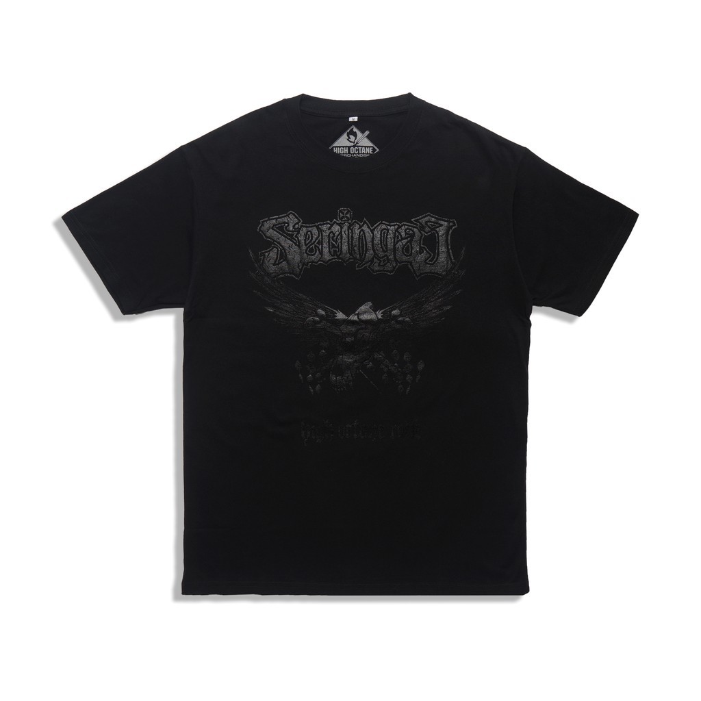 【COD】Lawless (Seringai Insignia Black On Black Tshirt - Black)