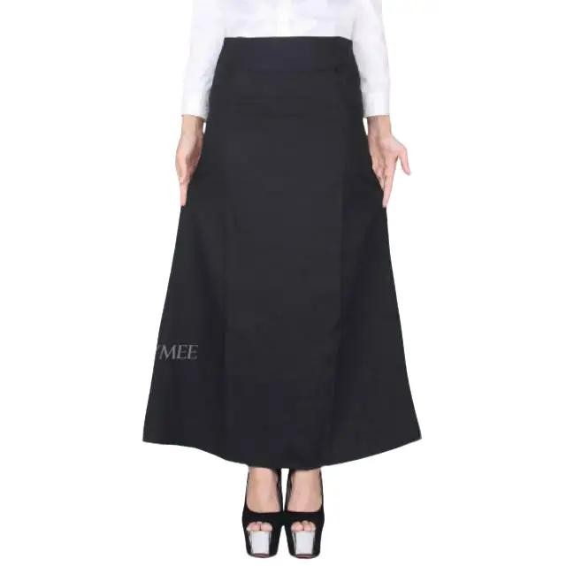Skirta- Rok Kerja Wanita Hitam Model Line A Pendek Scuba Maxi Tebal Dewasa Panjang