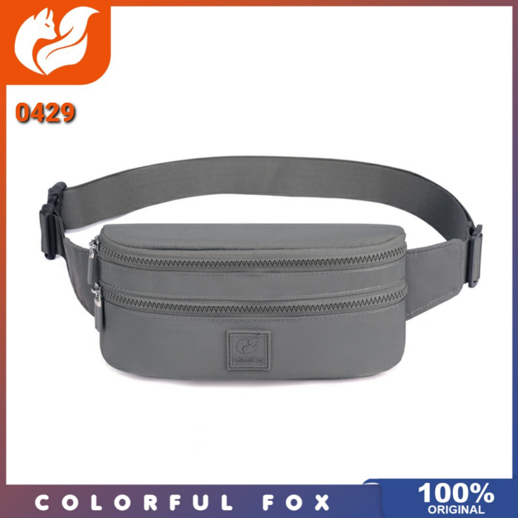 PROMO Colorful fox ori - Tas pinggang colorful fox 0429 Original produk tas pinggang wanita