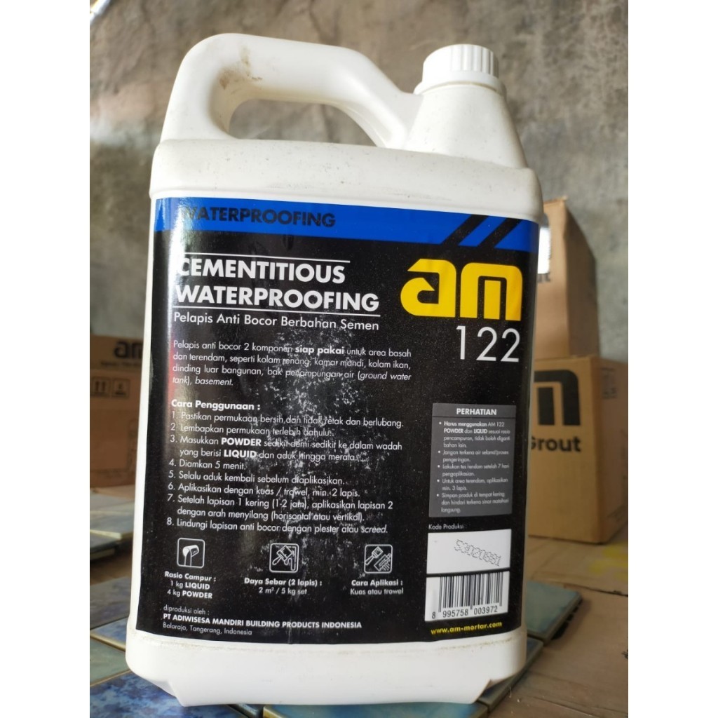 AM 122 Cairan Waterproofing Pelapis Anti Bocor @5 kg