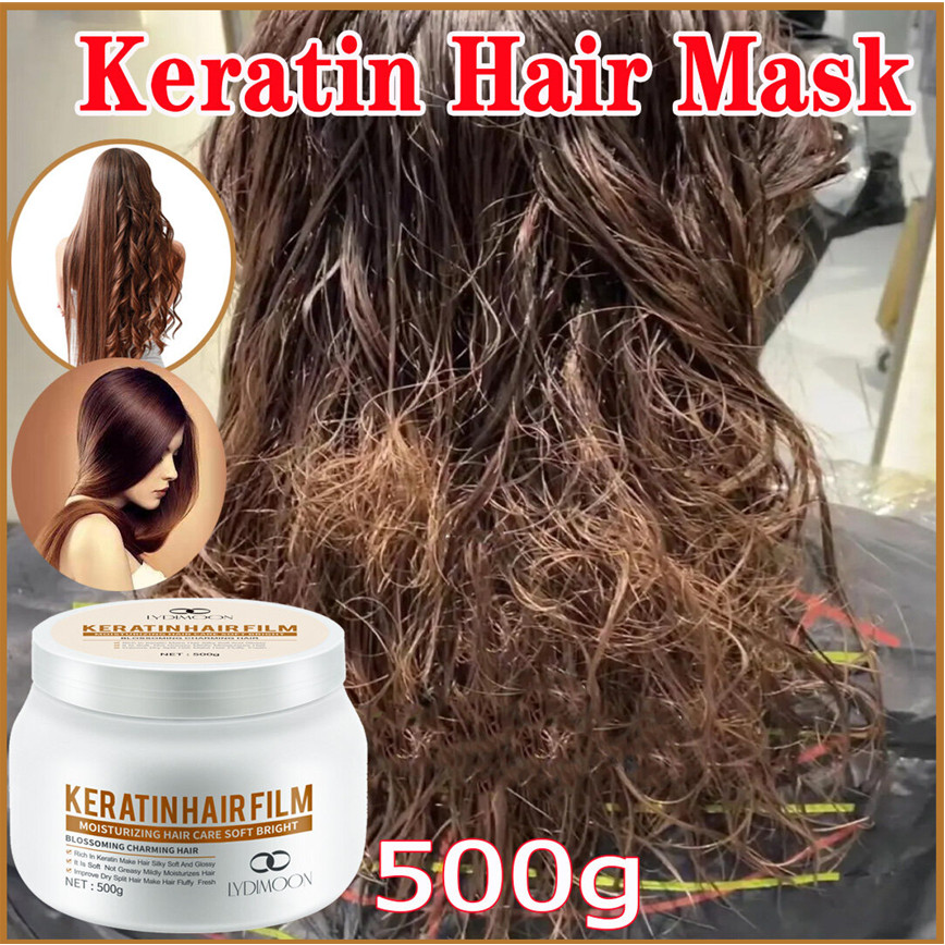 Lydimoon Masker Rambut Keratin Masker Rambut Rusak Dan Kering Krim Pelurus Rambut Masker Rambut