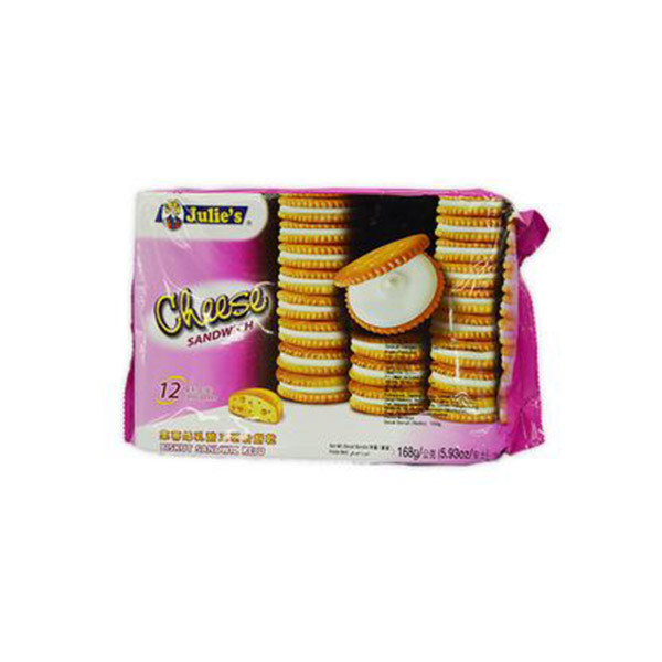 

JULIE S CHEESE SANDWICH BISC 168 G