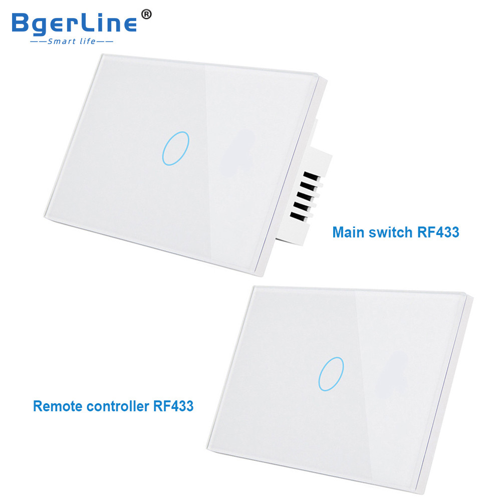 RF433 433Mhz Wall Light Switch 433Mhz Touch Switch RF 433 Remote