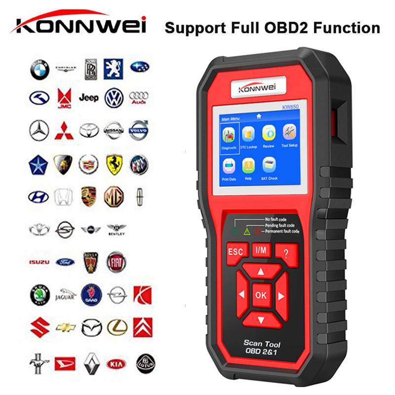 Professional OBD2 Scanner Automotive Code Reader KW850 OBD II & EOBD