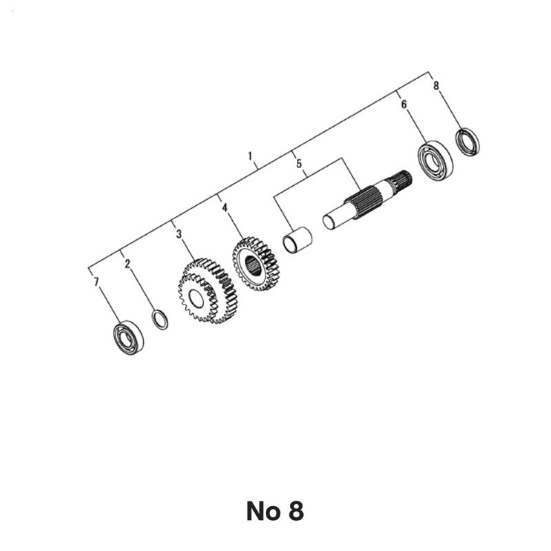 OIL SEAL MAIN SHAFT ROTARY / ROTARY CHANGE SHAFT YANMAR YZC 9-21 ORIGINAL